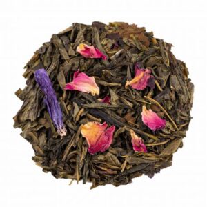 symphonie bleue saveur litchi violette 83448 thé vert ludwig leclercq